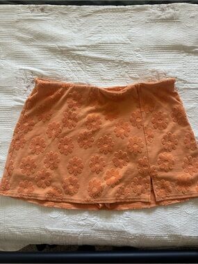 Terry cloth skort